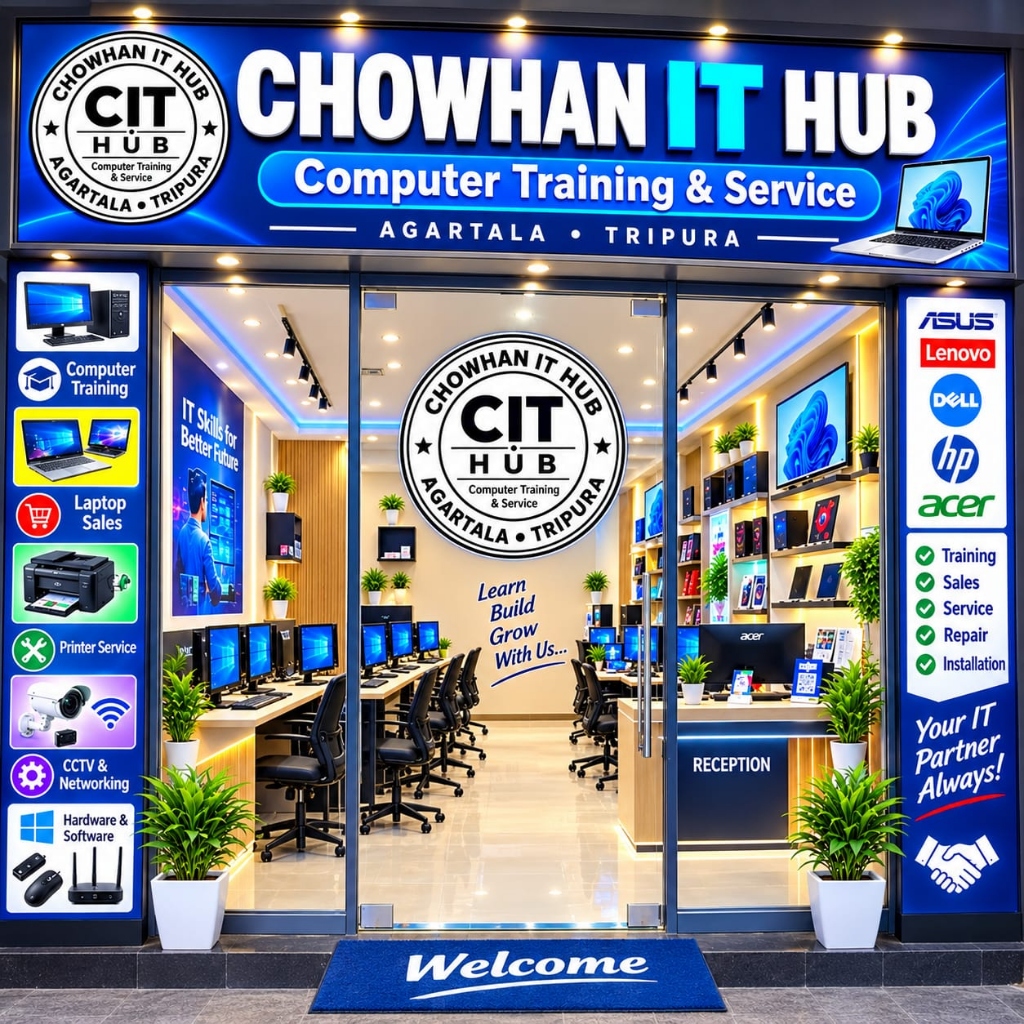 Chowhan IT Hub Storefront in Agartala